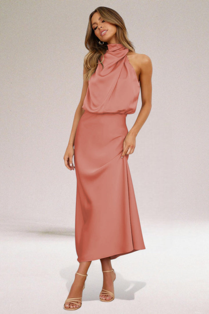 Giselle™ | Elegant Halter Neck Dress