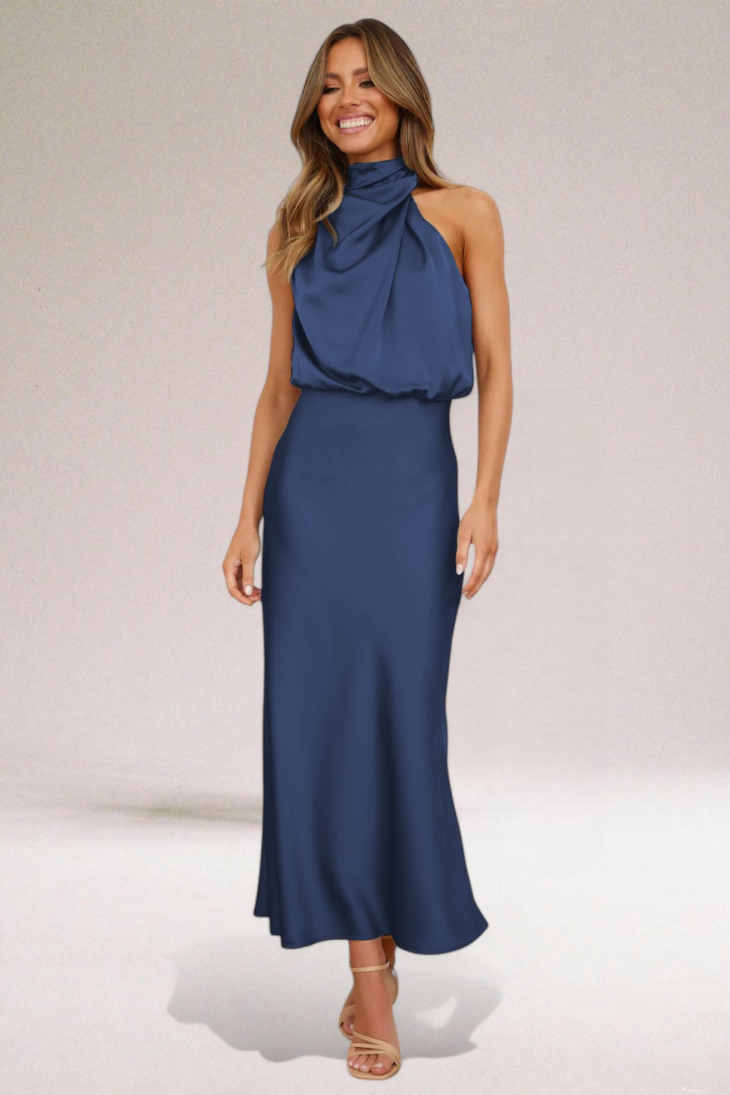 Giselle™ | Elegant Halter Neck Dress