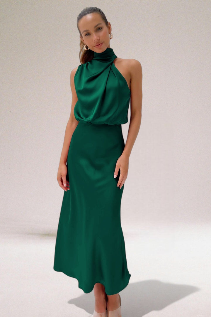 Giselle™ | Elegant Halter Neck Dress