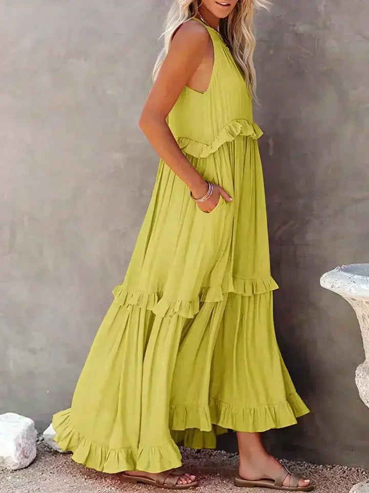 Courtney™ | Elegant Sleeveless Dress with Ruffles