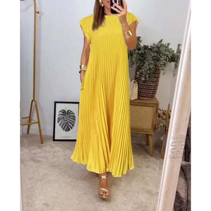 Fern | Women's Flowy Pleated Maxi Dress Cocktail