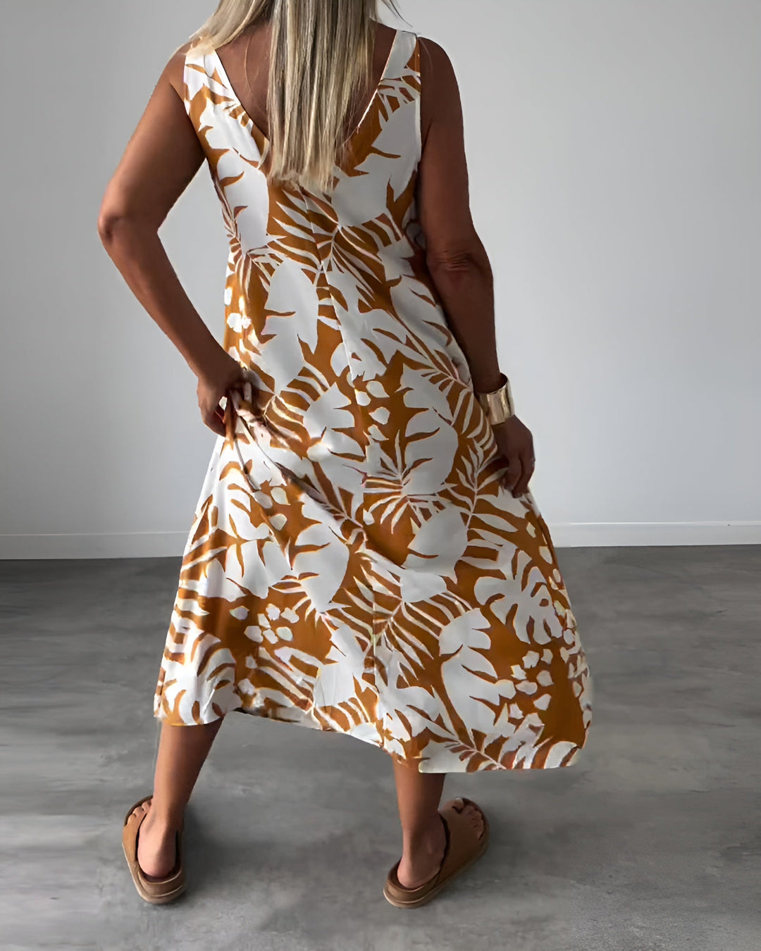 Felicity | Women's Sleeveless Draped Elegant Dress Evening