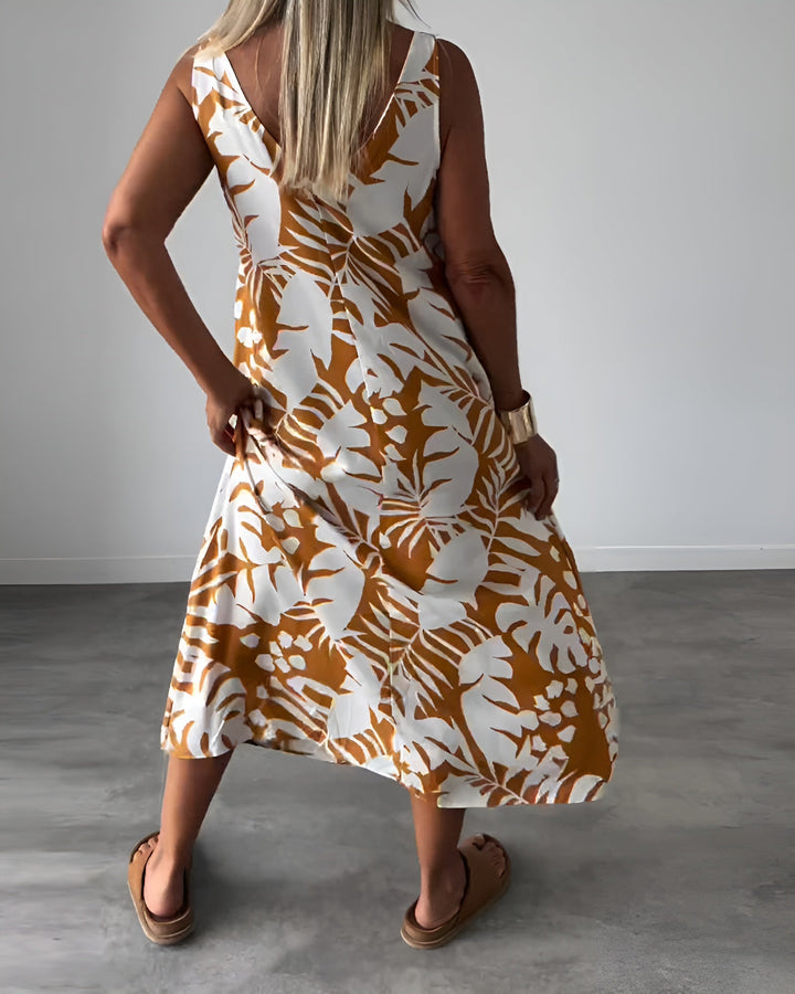 Felicity | Women's Sleeveless Draped Elegant Dress Evening