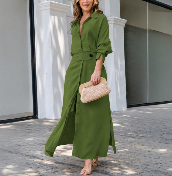Amara™ | Elegant Maxi Dress with V-Neck