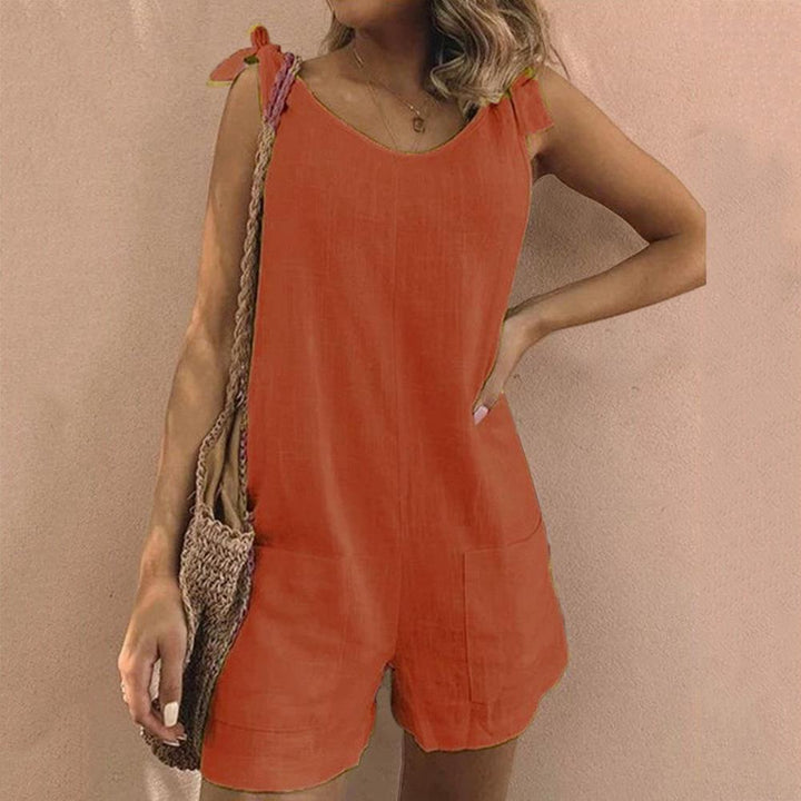 Shirley™ | Bow Strap Pocket Playsuit