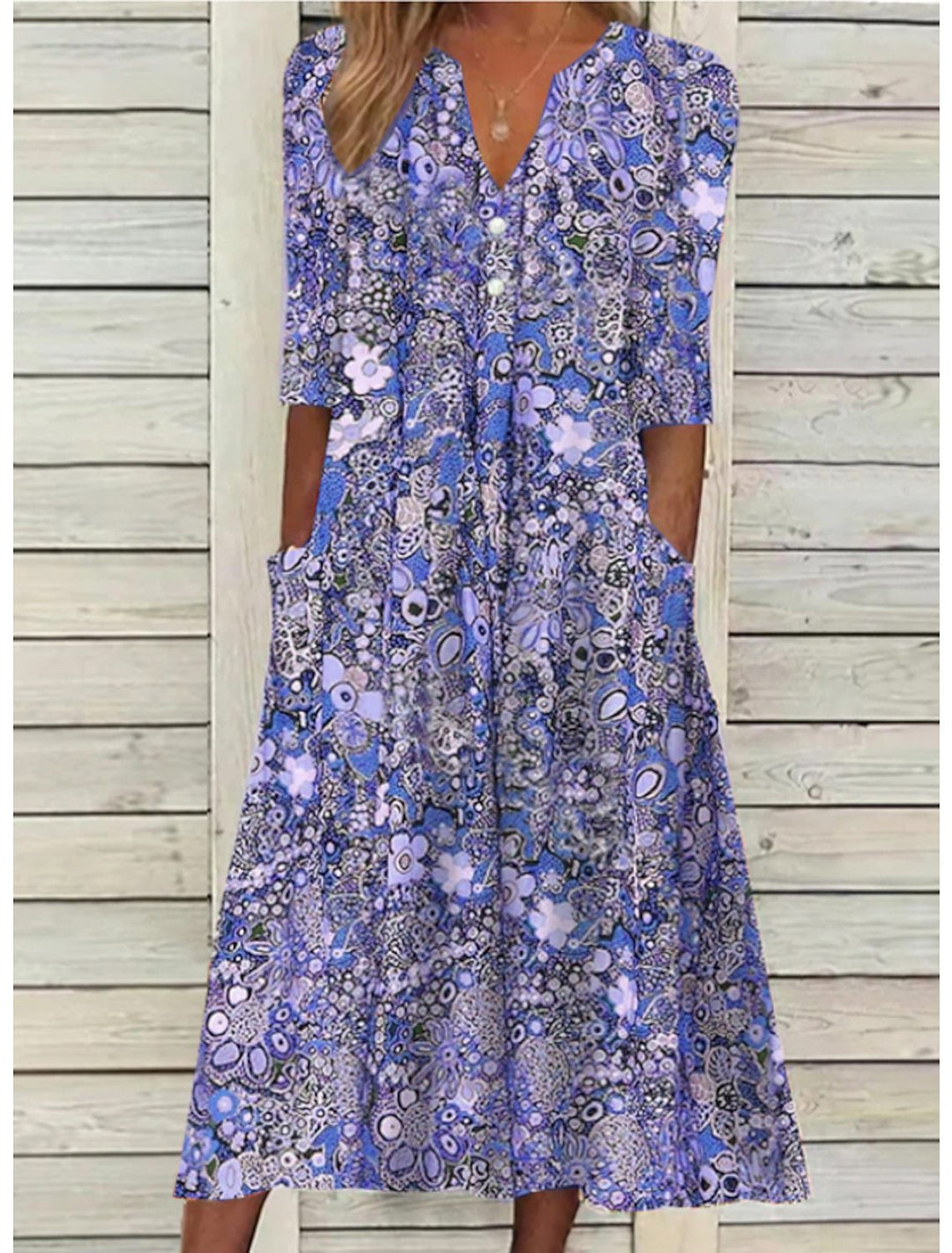 Janice™ | Elegant Summer Dress with Belly Cover