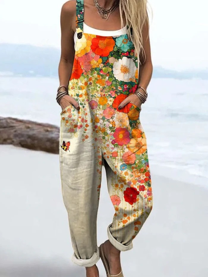 Lynn™ | Vintage Floral Jumpsuit for Women