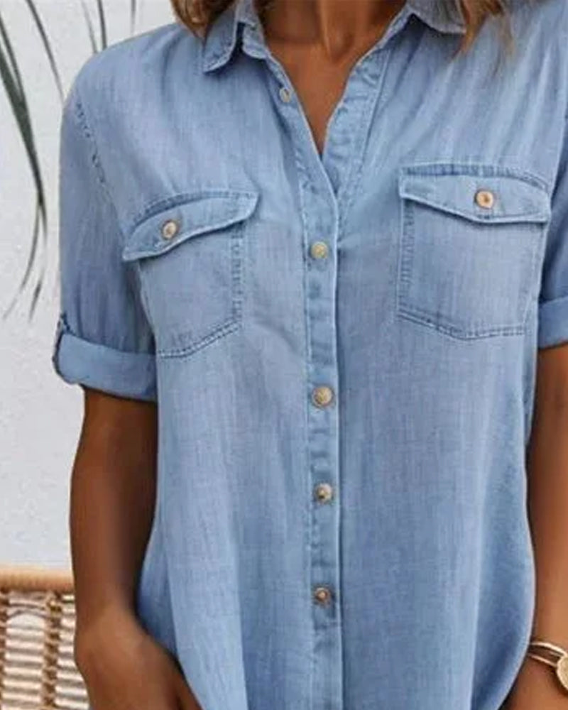 Jennifer™ | Lightweight Denim-look Dress
