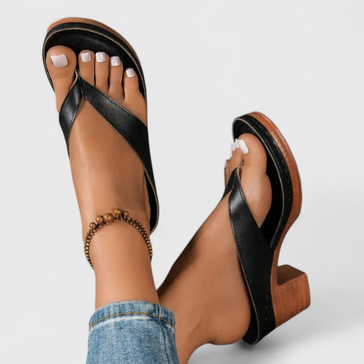 Anastasia | Women's Thong Block Heel Sandals