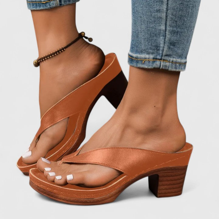 Anastasia | Women's Thong Block Heel Sandals