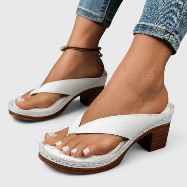 Anastasia | Women's Thong Block Heel Sandals