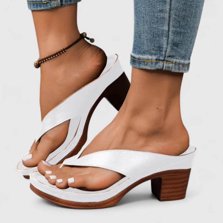 Anastasia | Women's Thong Block Heel Sandals