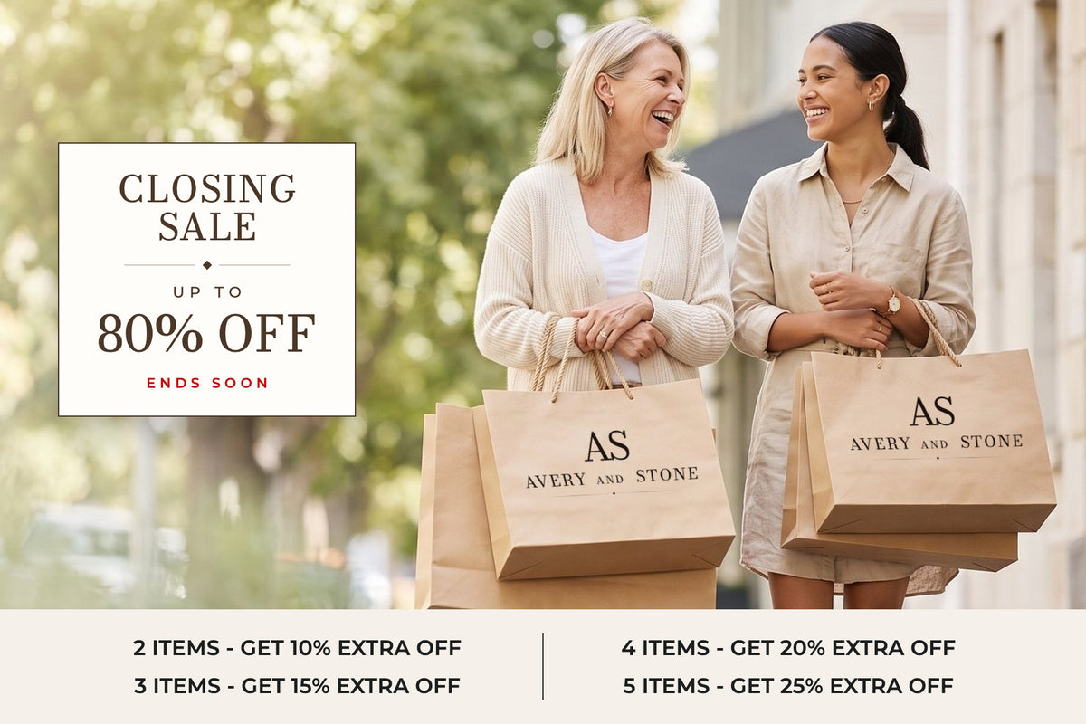Avery and Stone Closing Sale — up to 80% off, ends soon