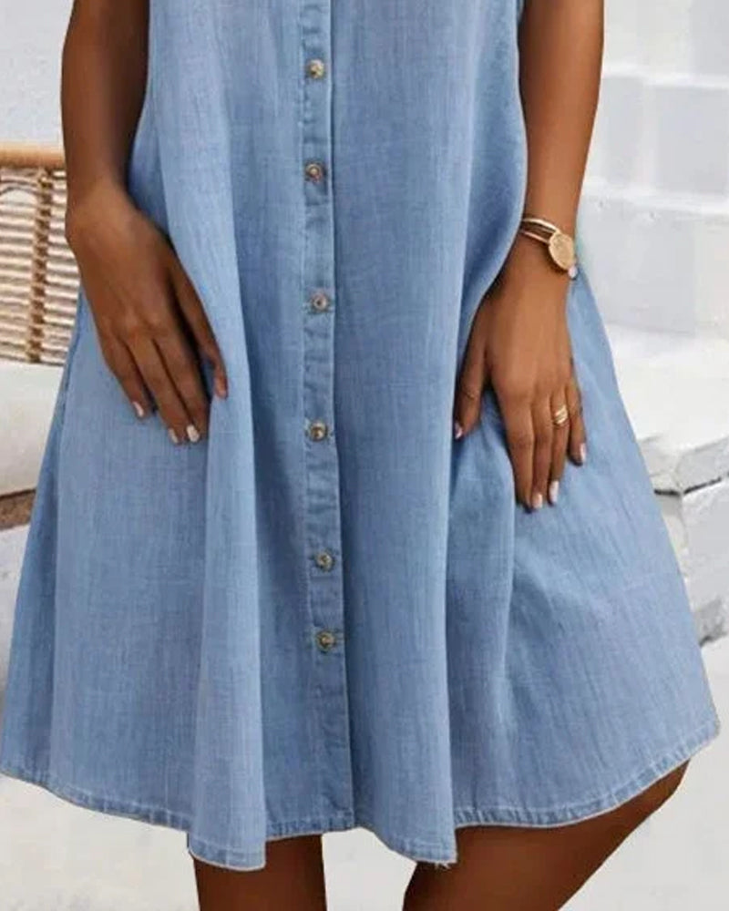 Jennifer™ | Lightweight Denim-look Dress