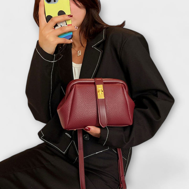 Hadleigh | Women's Mini Top Handle Turn Lock Crossbody Bag
