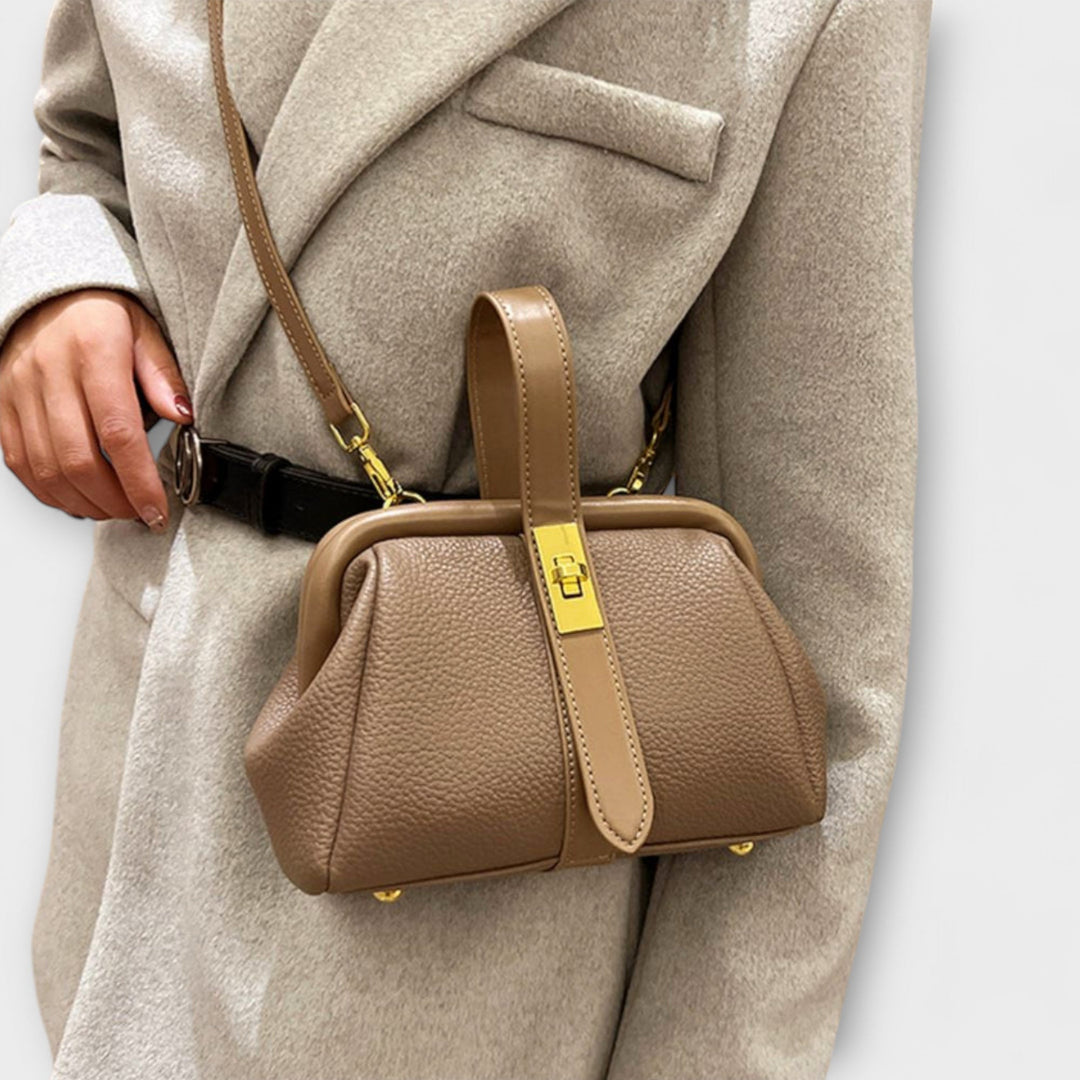 Hadleigh | Women's Mini Top Handle Turn Lock Crossbody Bag