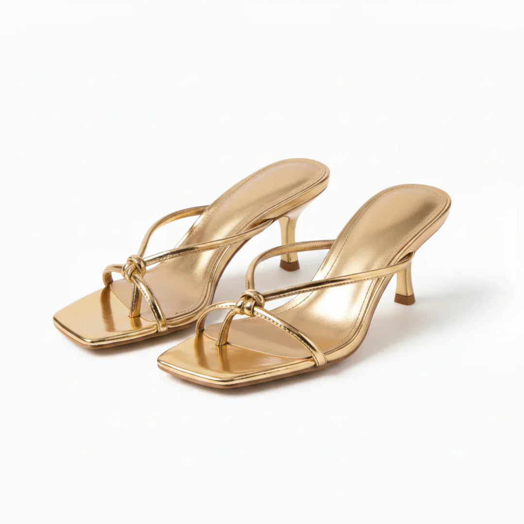 Raven | Women's Strappy Square Toe Block Heel Sandals