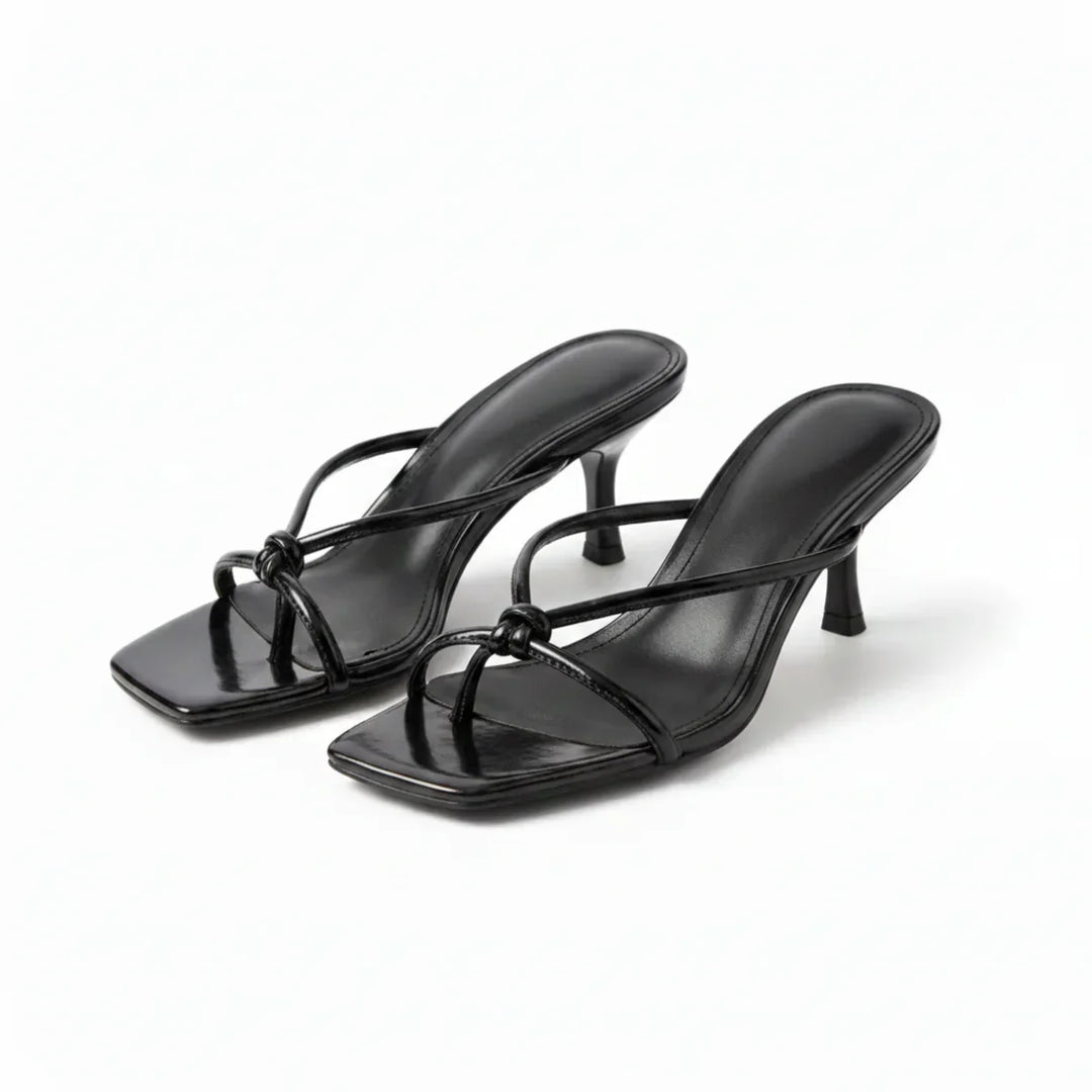 Raven | Women's Strappy Square Toe Block Heel Sandals