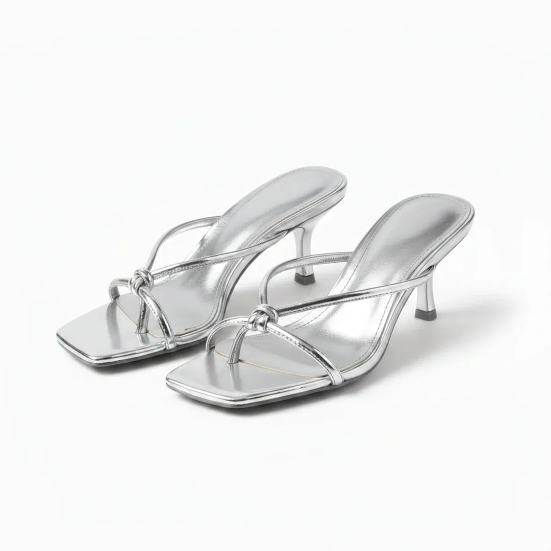 Raven | Women's Strappy Square Toe Block Heel Sandals
