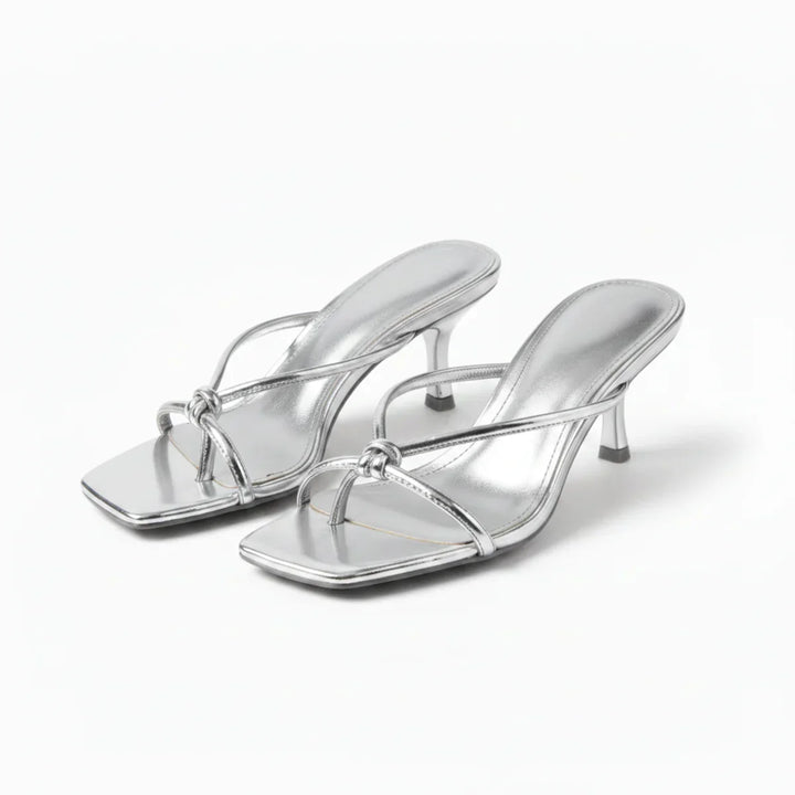 Raven | Women's Strappy Square Toe Block Heel Sandals