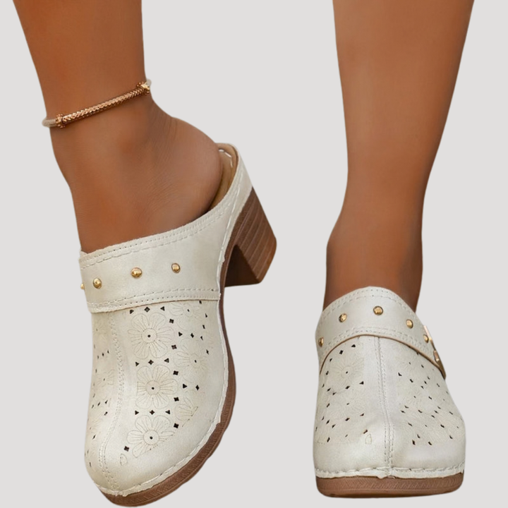 Rosabelle | Women's Heeled Clog Mule