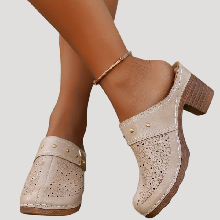 Rosabelle | Women's Heeled Clog Mule