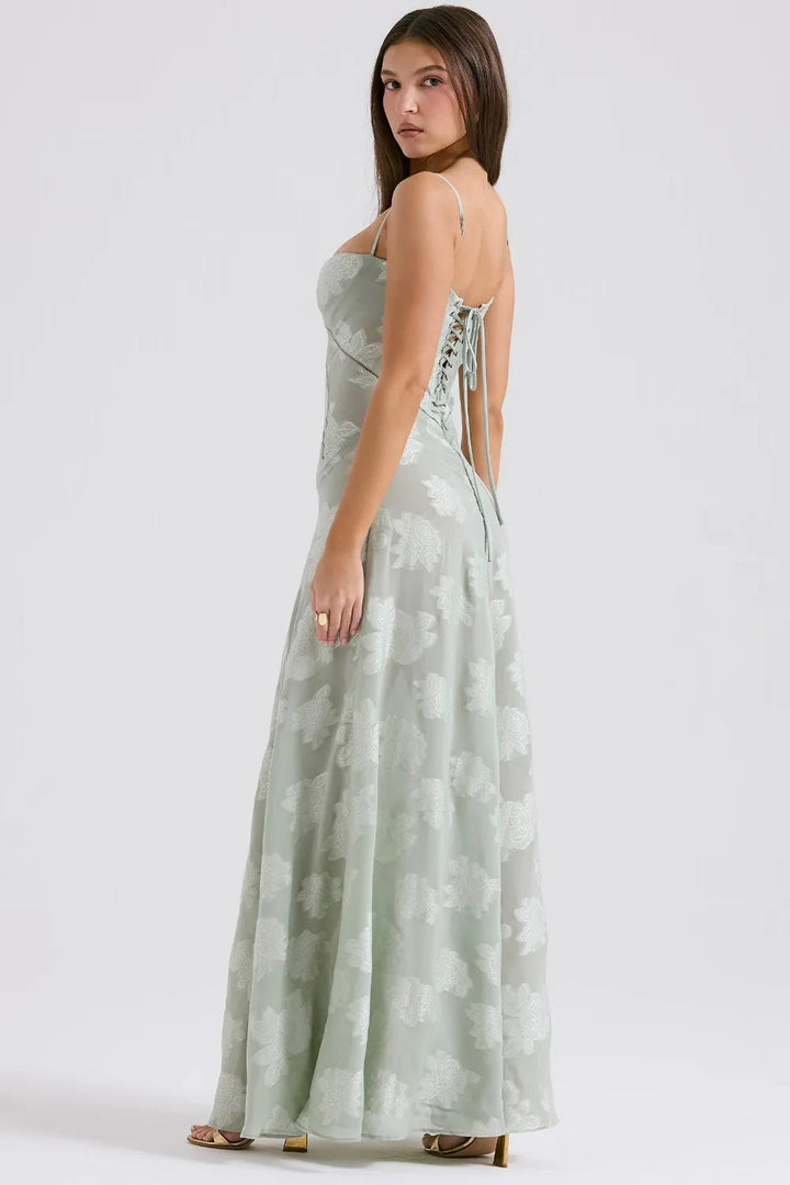 Gretchen™ | Long Summer Dress with Open Back and Adjustable Straps