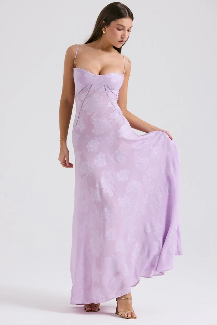 Gretchen™ | Long Summer Dress with Open Back and Adjustable Straps